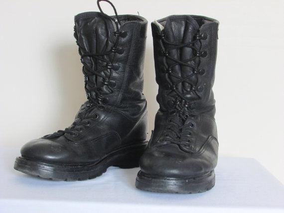 BOULET LEATHER MILITARY BOOTS