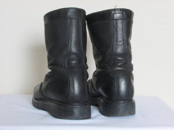 BOULET LEATHER MILITARY BOOTS