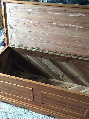 Oak, hand-crafted chest, cedar-lined