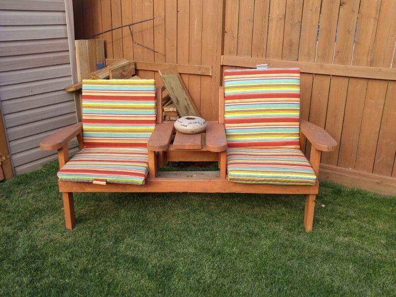 Couple bench chairs