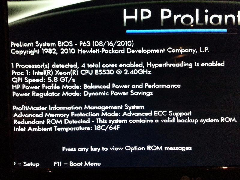 HP ProLiant ML370 G6 server