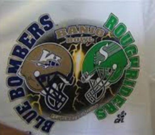 Blue Bombers vs Saskatchewan Roughriders BANJO BOWL ROW 5