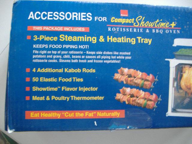 Steaming & Heating Tray for Compact Showtime BBQ Oven