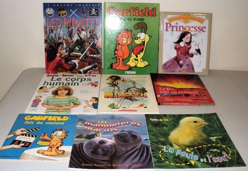10 Assorted French Childrens Books ( 5 are hardcover)