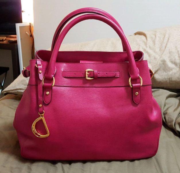 Ralph Lauren Newbury Satchel Pink