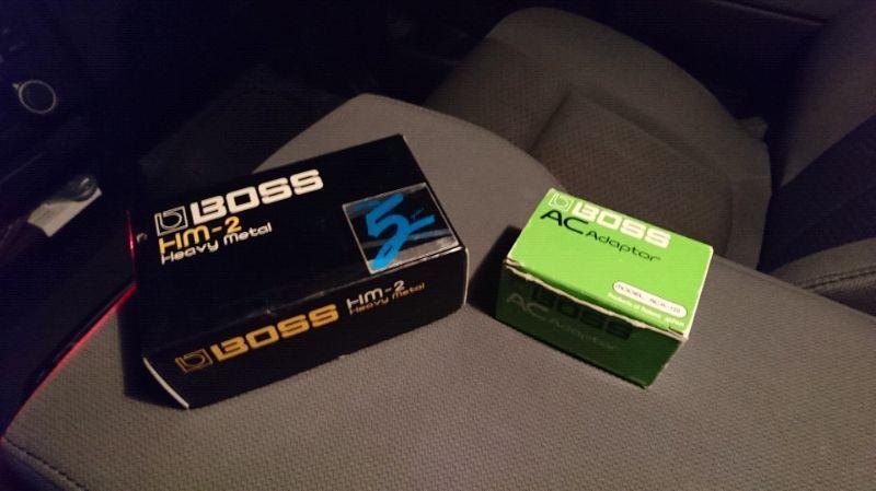 Boss mt2. Metal Zone distortion pedal. + adapter