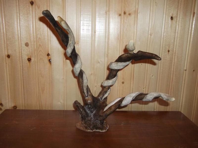 hand crafted antler carving