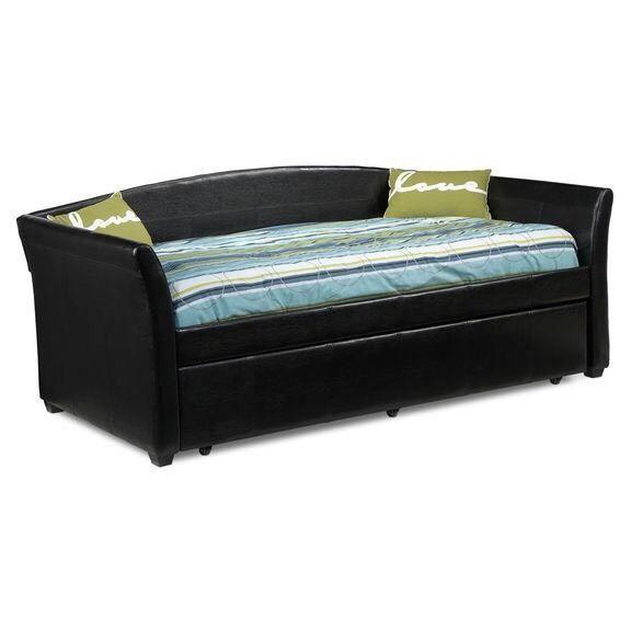 Leather Daybed + Trundle