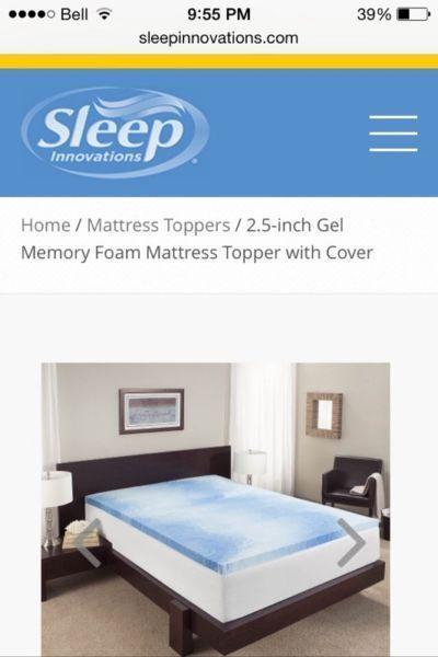 Sleep Innovations Memory Foam Mattress Topper