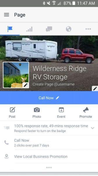 Wilderness Ridge RV Storage