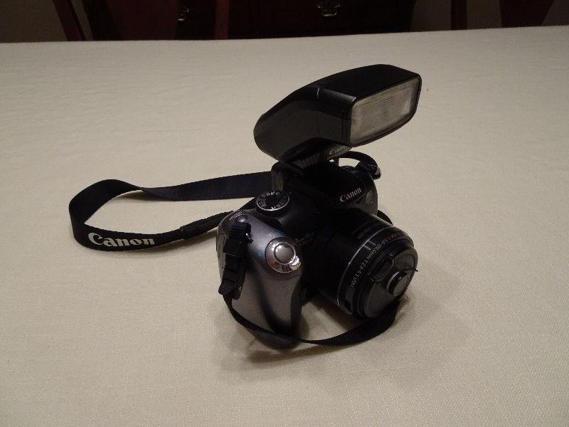 Canon digital camera and flash