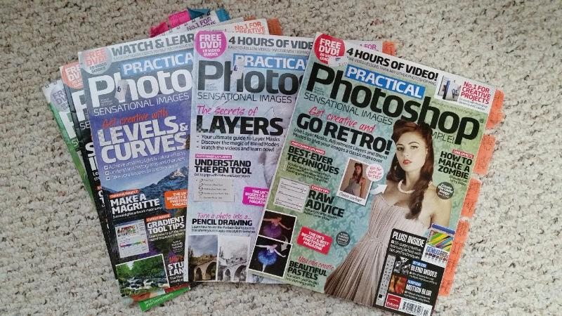 Photography/Photoshop magazines/books for sale - cheap & good!