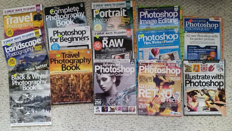 Photography/Photoshop magazines/books for sale - cheap & good!