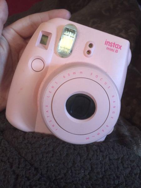 Pink Polaroid camera TEXT/CALL only