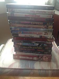 Bunch of DVDs for sale for 15$
