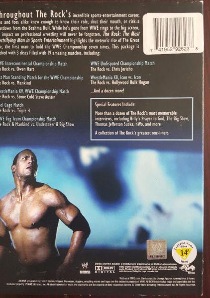 The Rock. The most electrifying man in sports entertainment dvds
