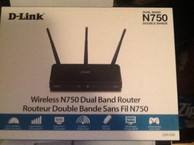 D Link N750 wireless dual band router
