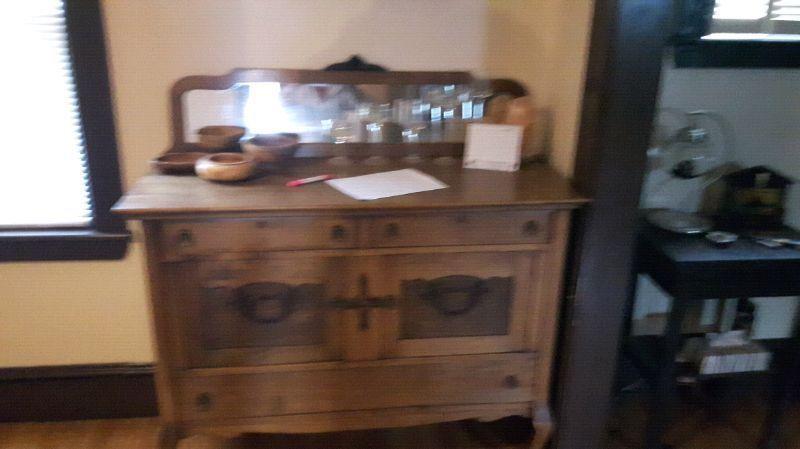 1920s....table and matching hutch