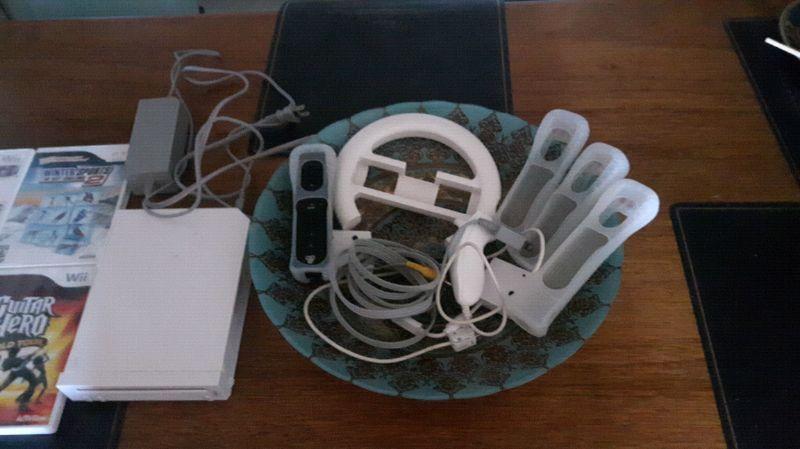Wii Console w/ROCK BAND
