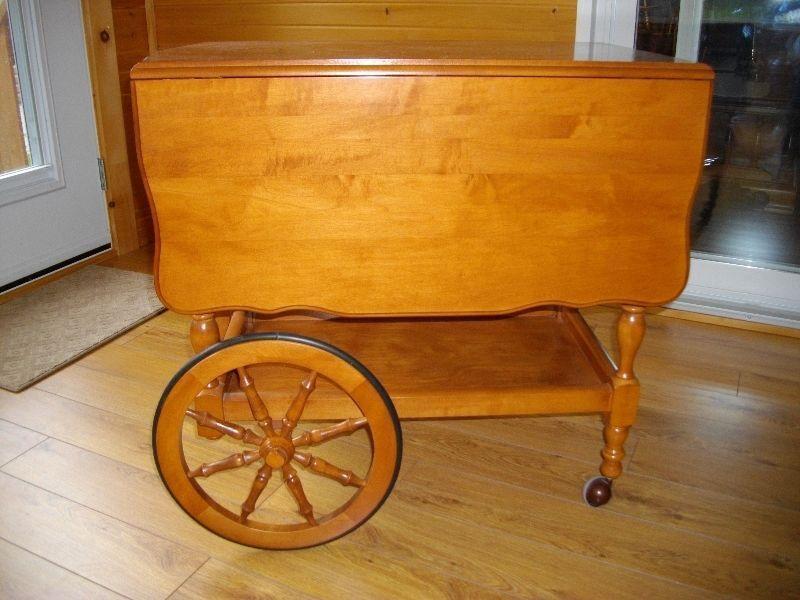 TEA CART C/W HD WHEELS