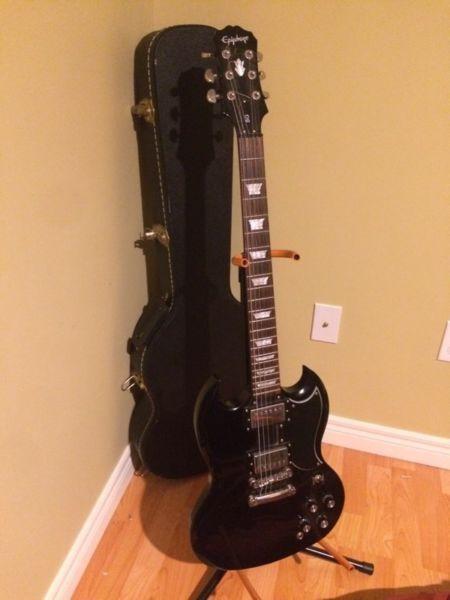 Black Epiphone SG Electric Guitar (with case)
