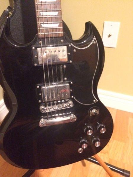 Black Epiphone SG Electric Guitar (with case)