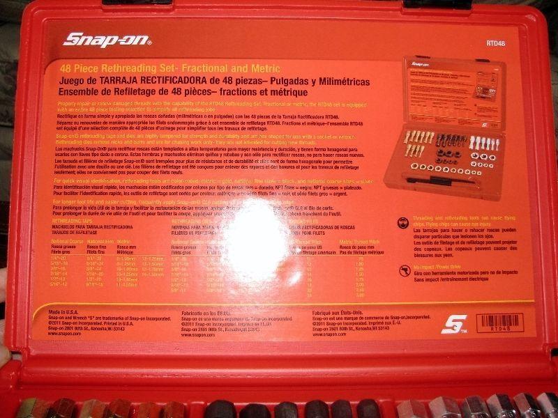 SnapOn thread rethreading kit