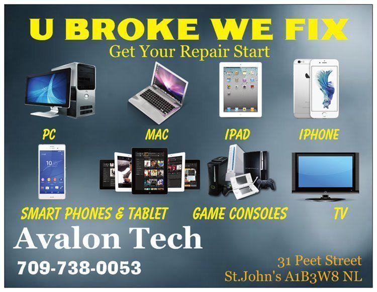 Repair iPhone, iPad, Tablet, Laptop Desktop Smartphones & more