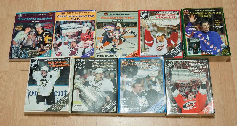 NHL Official Guides & Record Books (1960s - 2010s)