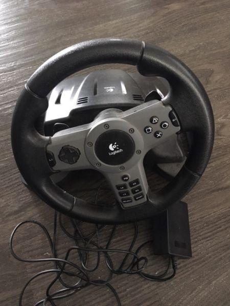 PS3 Logitech G-force racing wheel