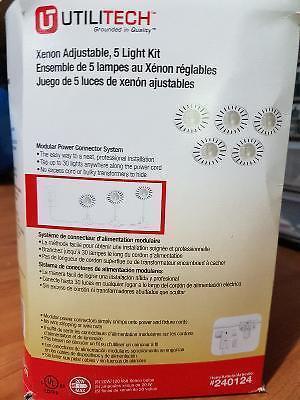 Xenon Adjustaable 5 Light Kit For Kitchen Cupboard