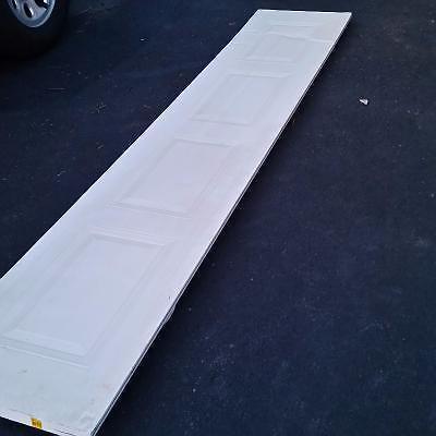 one panel - garage door - white in color