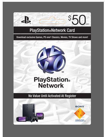 Playstation Network $50 card brand new