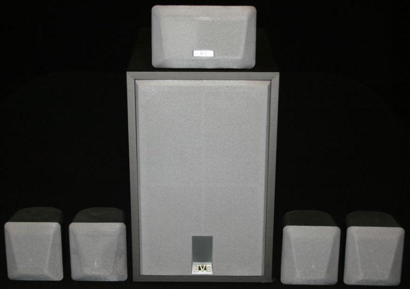 JVC Surround Sound Speakers with Powered Sub Woofer