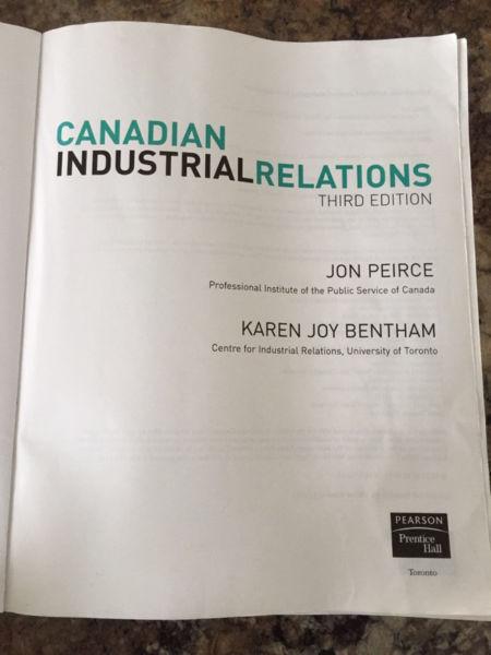 Canadian Industrial Relations 3rd Edition