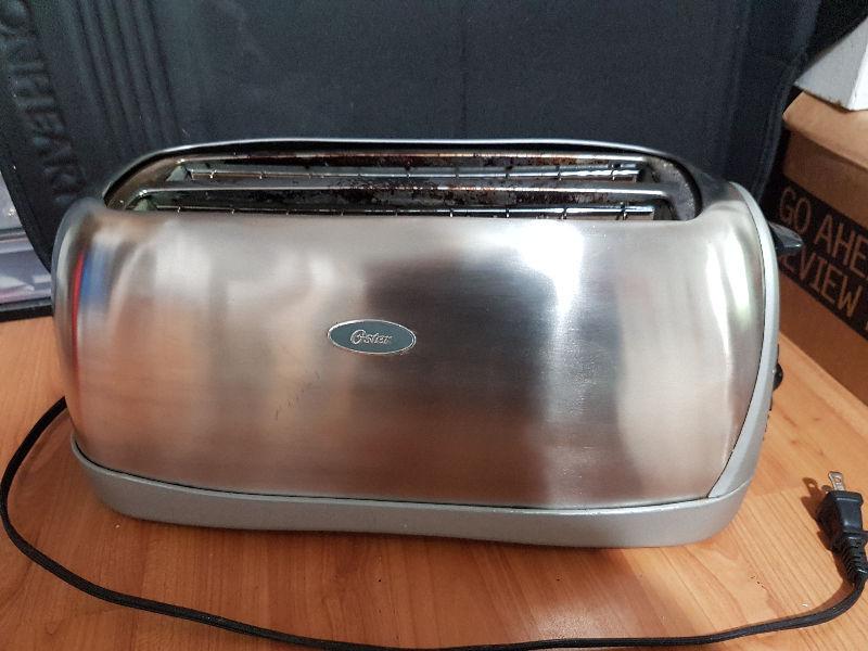 Oster 4-Slice Long-Slot Toaster, Stainless Steel