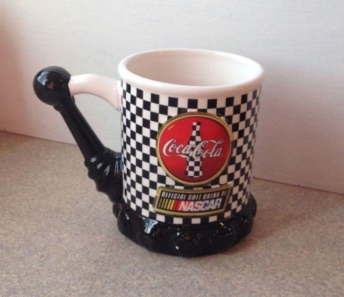 Coca Cola Nascar Collectible Ceramic Mugs set of 2