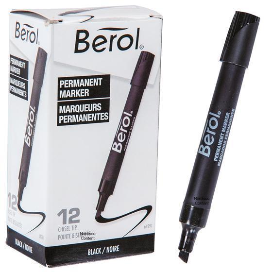 Berol Permanent Markers-$5 per box of 12-Black,Green,Red,Blue +