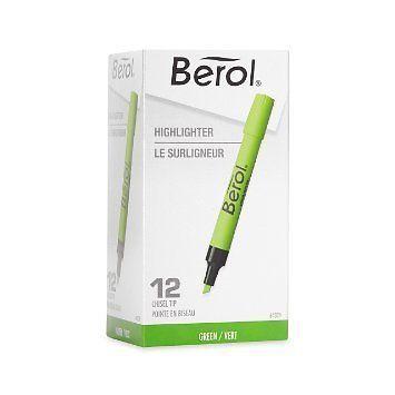 New Berol Hightlighters-Green,Blue,Yellow-12 in box-$5 per box +