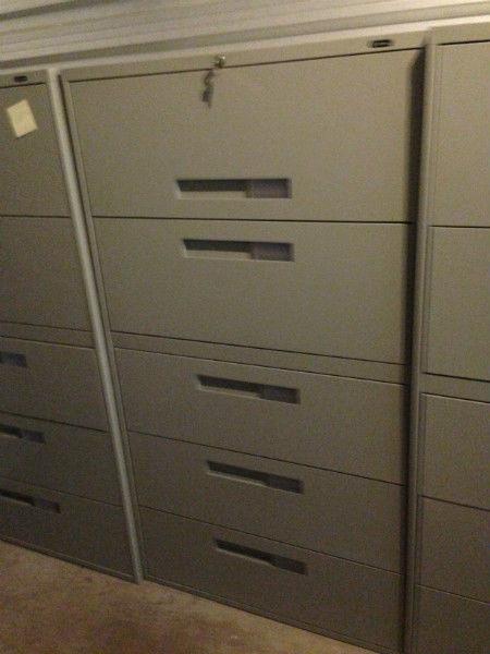 5 Drawer Lateral Filing Cabinets for SALe