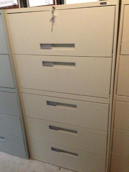 5 Drawer Lateral Filing Cabinets for SALe