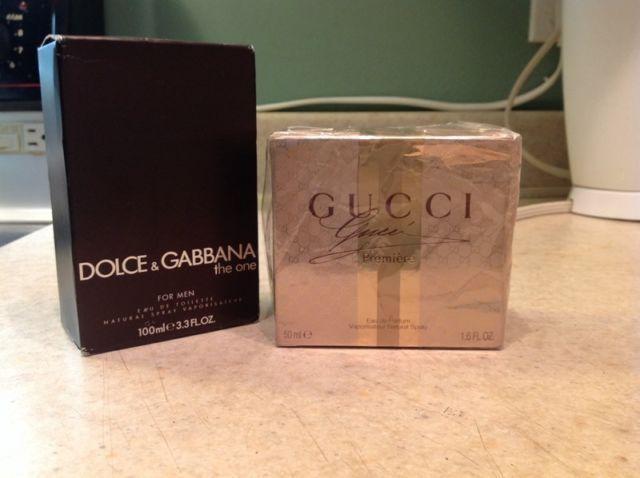 Gucci & Dolce and Gabbana perfumes $40