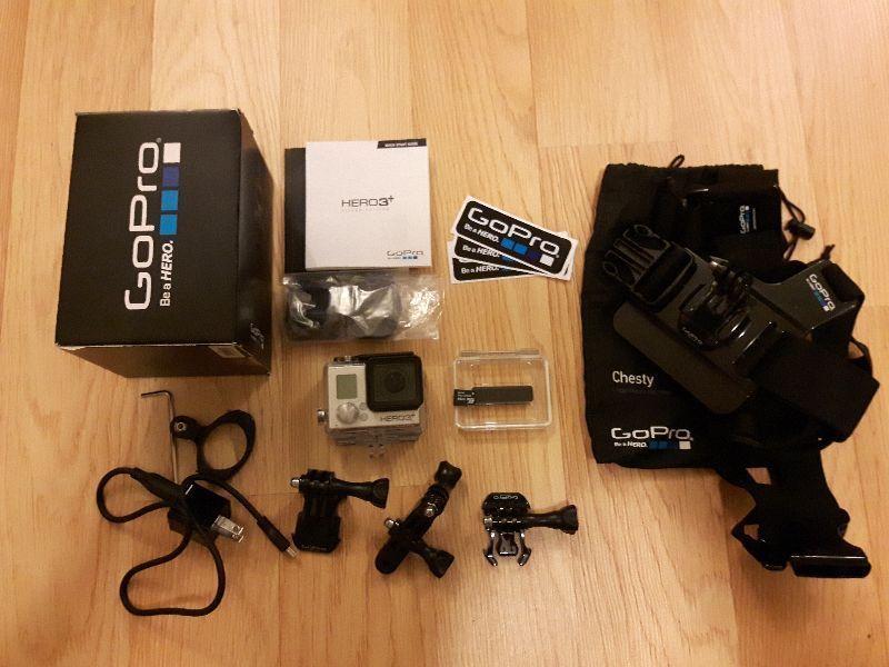 GoPro Hero 3+ Silver and accessories