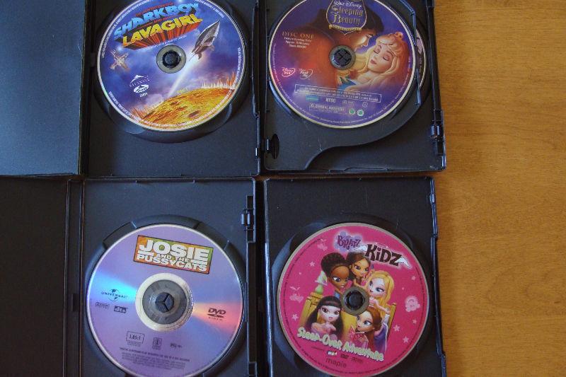 children's DVDs, no covers