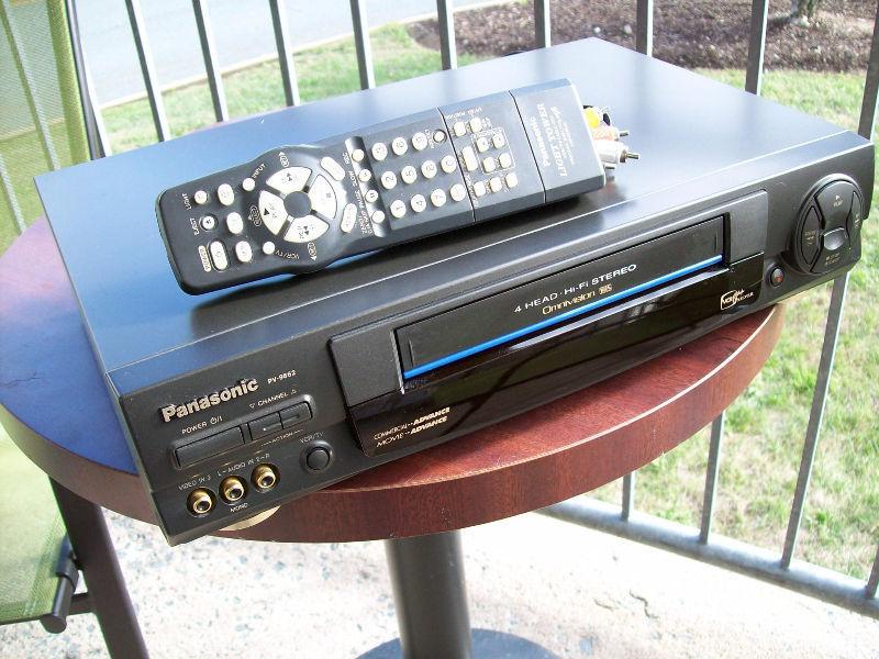 Super Collection of VHS Movies with Mint VCR Machine