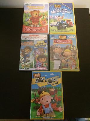 Unopened Daniel Tiger, Bob The Builder, And Dora DVDs