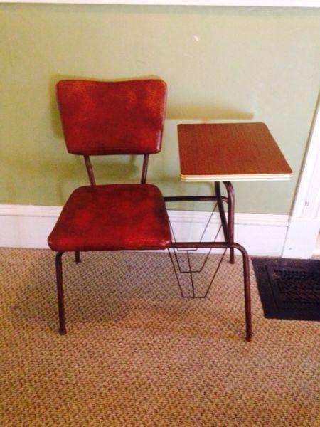 Retro Chair with Telephone Table