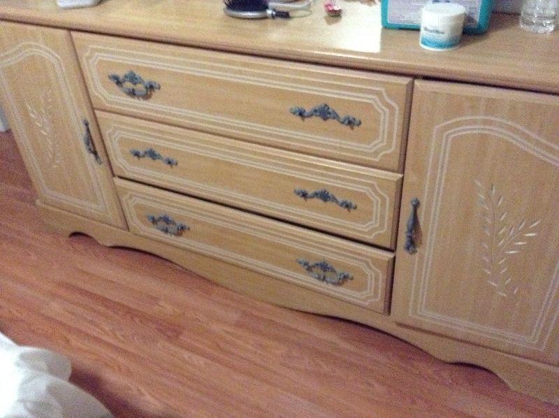 large dresser and 2 matching nightstands deliver possible
