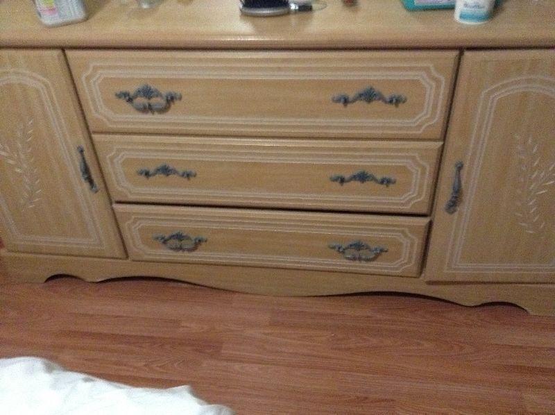 large dresser and 2 matching nightstands deliver possible