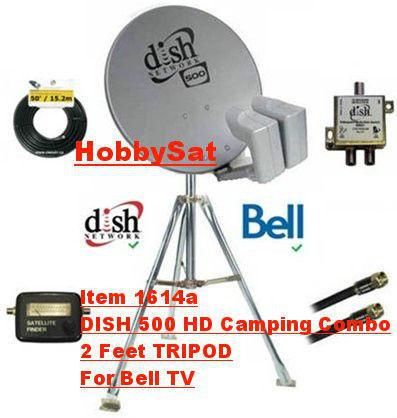 DISH 500 HD Camping Combo w/2' Tripod for Bell TV